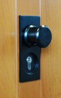 standard black garage door handle